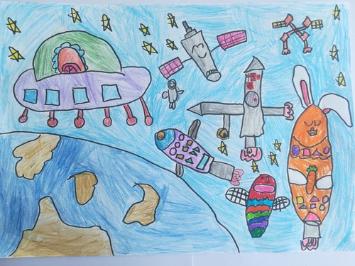 梦幻星空儿童绘画获奖