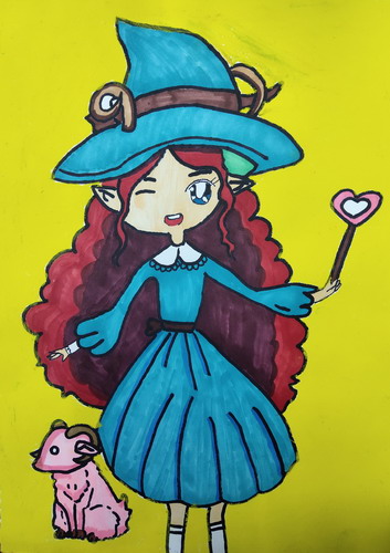 小仙女手绘画简单好看