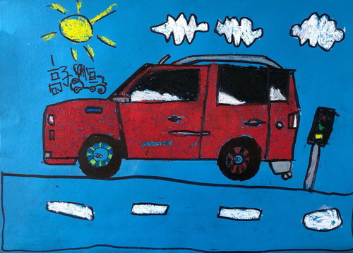 小鱼吐泡泡画画作品