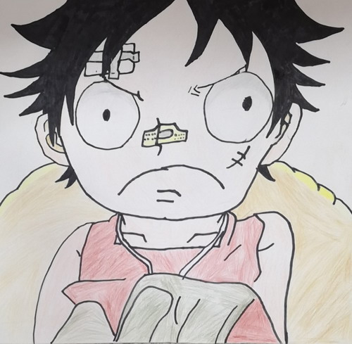 海贼王儿童画