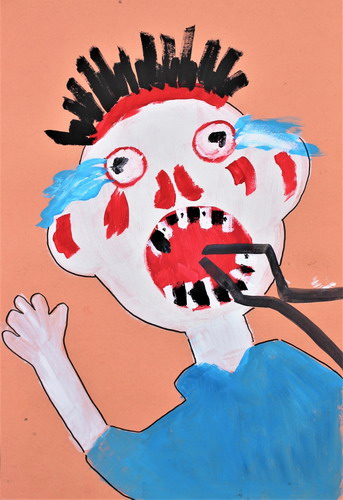 疼死我了画简单又漂亮