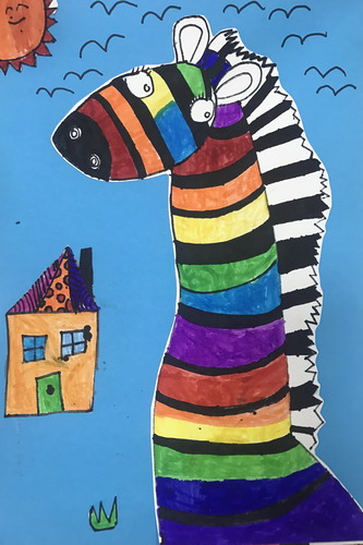 彩色斑马绘画获奖