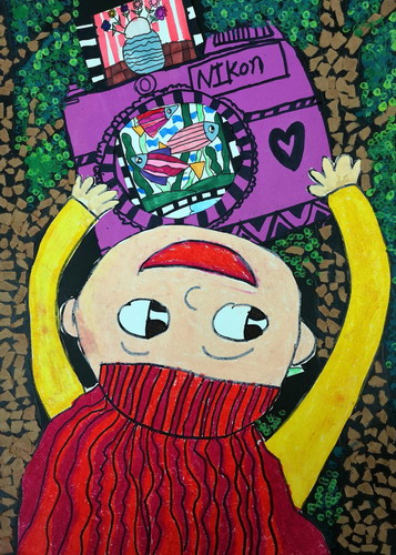 我的相机一年级绘画