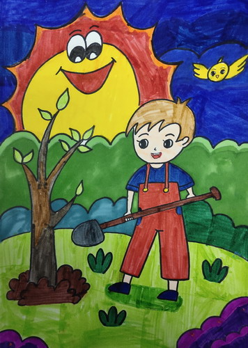 植树节画画好看