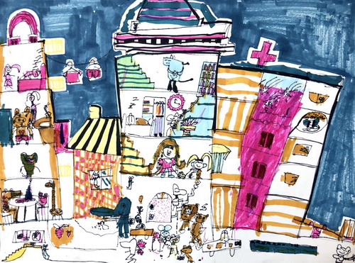 小动物们的一天画简单好看