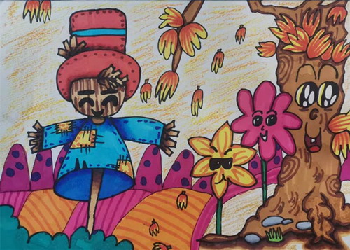 稻草人画简单好看