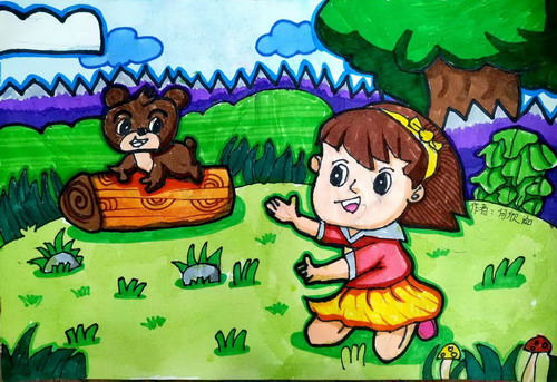 爱心儿童画一等奖