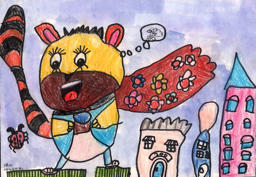 我的英雄梦创意画简单好看