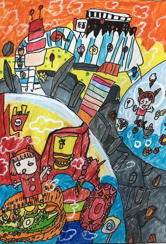 地震食物补给儿童画获奖