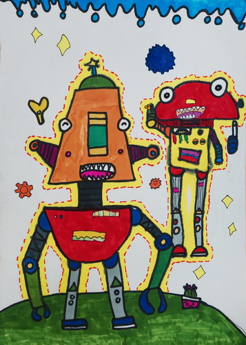 007三年级儿童画