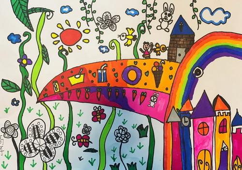 巨嘴鸟乐园画画图片