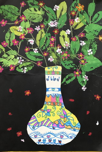 花瓶画简单又漂亮