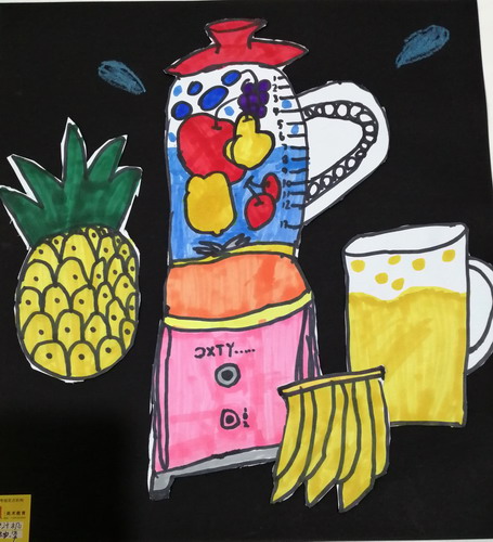 榨汁机写生绘画获奖作品
