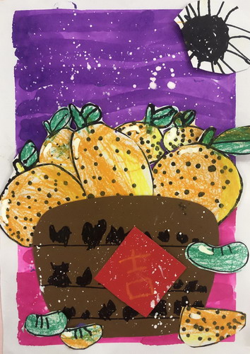 圆滚滚的大橘子画画好看