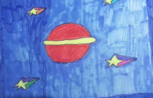 神奇的星球儿童画获奖