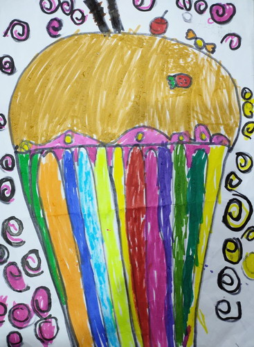 中国冰沙手绘画简单好看