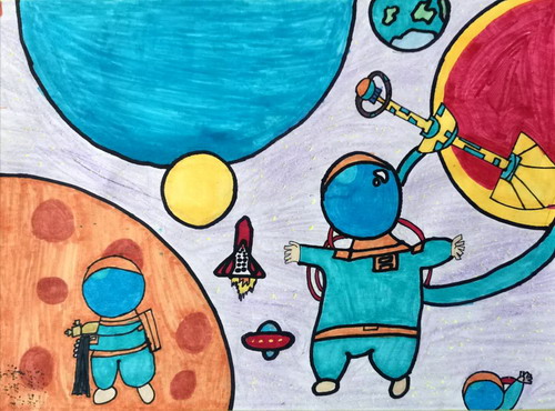 太空旅行绘画获奖作品