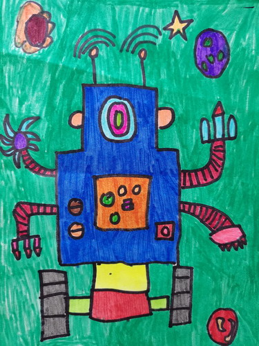 机器人创意画