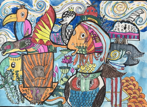 奇妙动物之夜绘画获奖作品