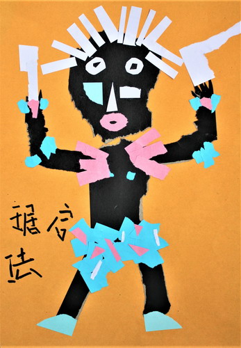 印第安人画画作品