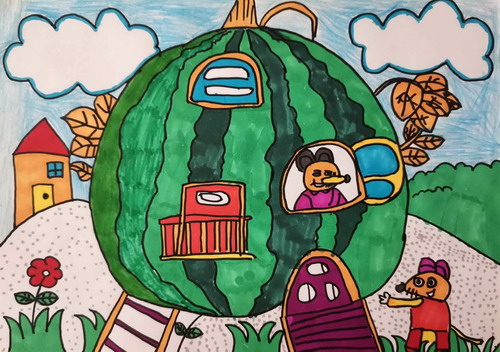 西瓜小屋画画作品