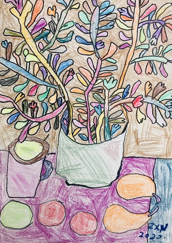 花和水果绘画一等奖