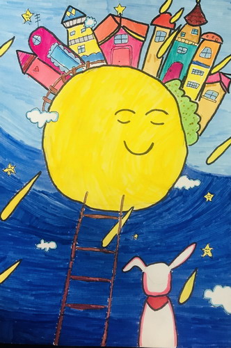 月上之城手绘画一等奖