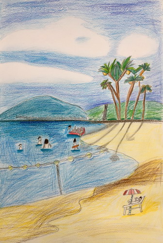 美好生活小学生绘画