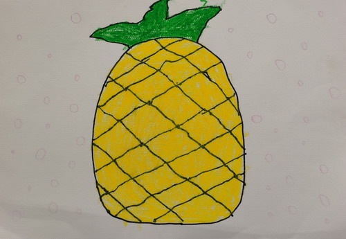 菠萝绘画获奖作品