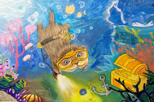 海底探索手绘画获奖