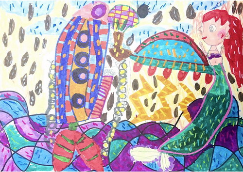 迎接宇宙来客儿童画获奖