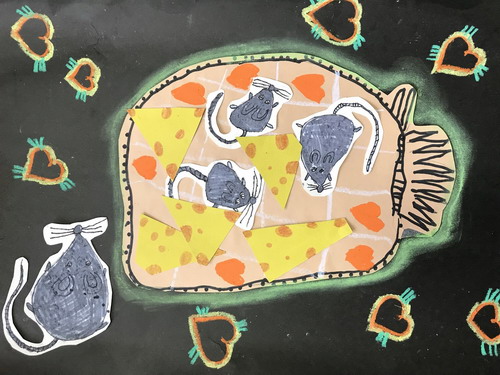 老鼠爱偷吃三年级儿童画