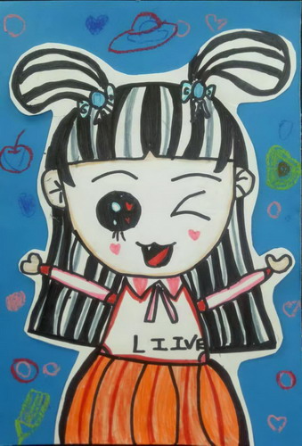 卡通人物儿童画一等奖