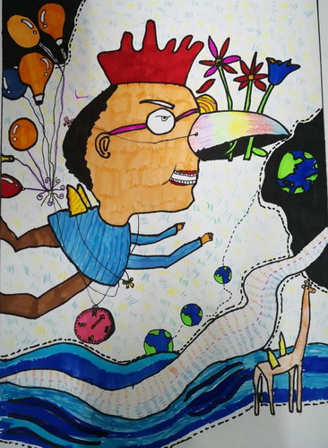 奇妙幻想创意画一等奖