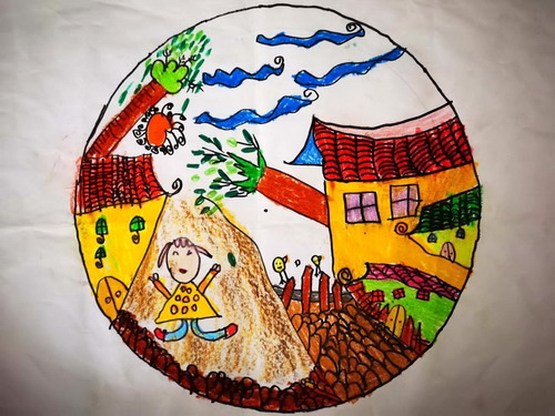 乡间小路儿童绘画获奖