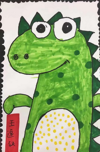 小恐龙绘画作品