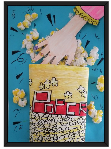 爆米花绘画获奖作品
