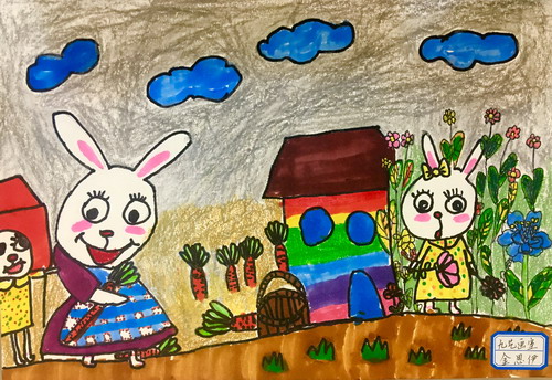 在阳光下成长儿童画获奖