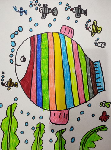 海底世界儿童绘画