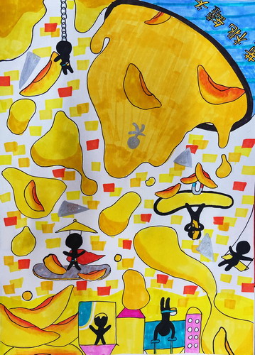 黄桃罐头绘画获奖作品