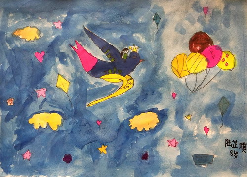 遨游海底幼儿园绘画