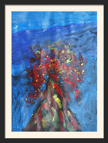 火山爆发绘画获奖