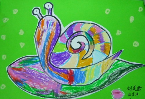 蜗牛画画作品