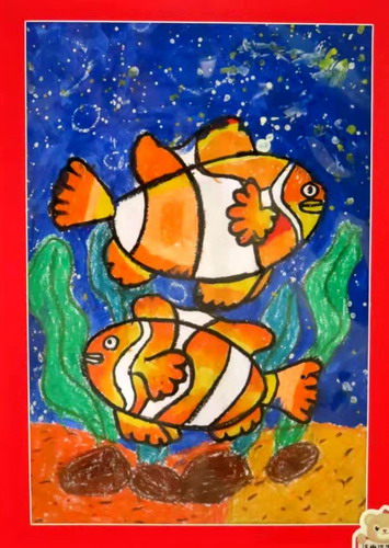 活泼的小丑鱼画画好看