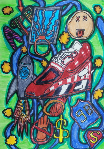 AJ创享海报儿童绘画