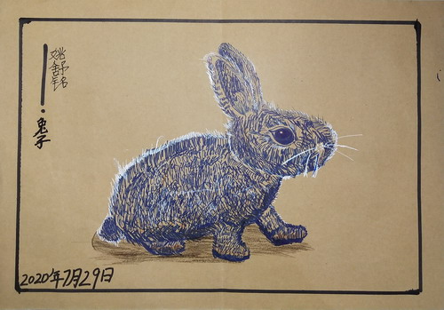 兔子儿童画创意