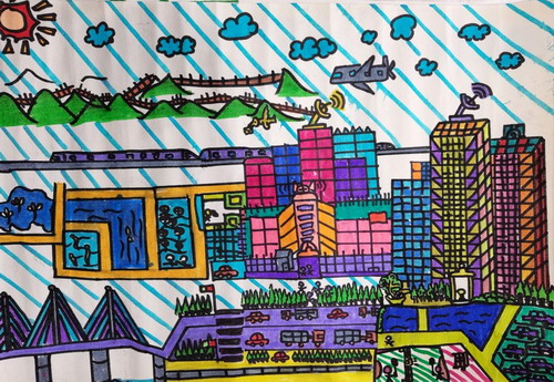 美丽的城市创意画获奖