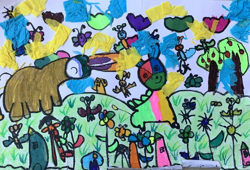 小毛驴创意画简单好看