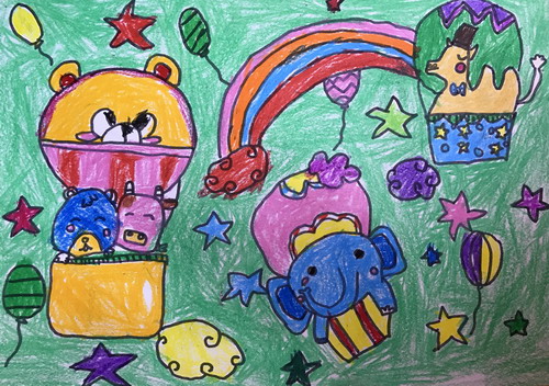 热气球创意画获奖