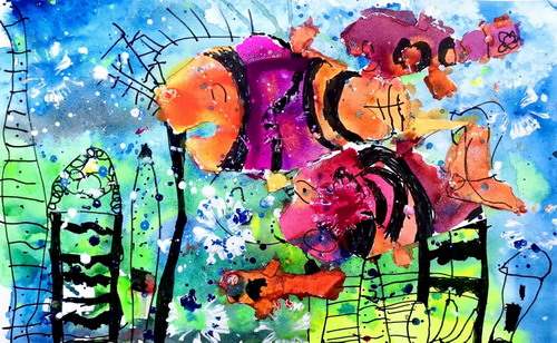 海底世界儿童绘画获奖